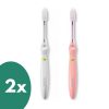 2x Ionickiss - IONIC Ionickiss japán ionizációs- manuális fogkefe (gyöngy, pink,