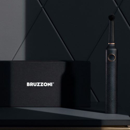 BRUZZONI exlusive fogkefe (fekete-rosegold)