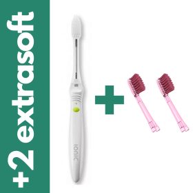   Ionickiss - IONIC JAPAN – ionizációs kézi fogkefe + 2 db extra puha  pótfej