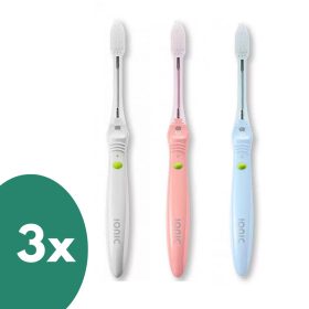   3x Ionickiss - IONIC Ionickiss japán ionizációs- manuális fogkefe (gyöngy, pink, blue)