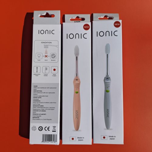 3x Ionickiss - IONIC Ionickiss japán ionizációs- manuális fogkefe (gyöngy, pink, blue)