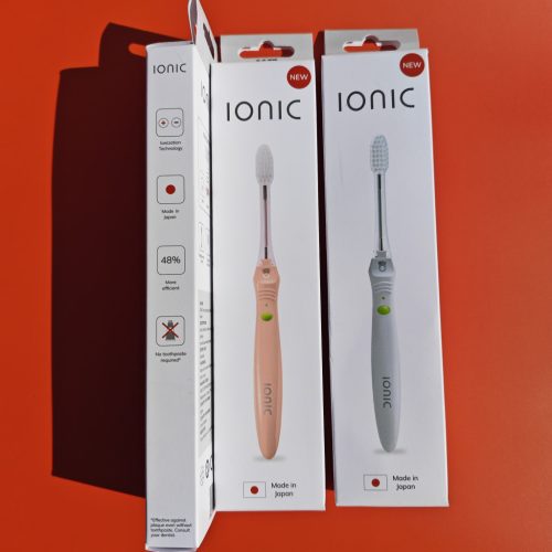 3x Ionickiss - IONIC Ionickiss japán ionizációs- manuális fogkefe (gyöngy, pink, blue)