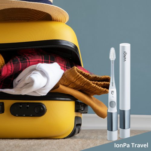 Ionickiss Ionpa Travel. Japán hordozható fogkefe (piros) 