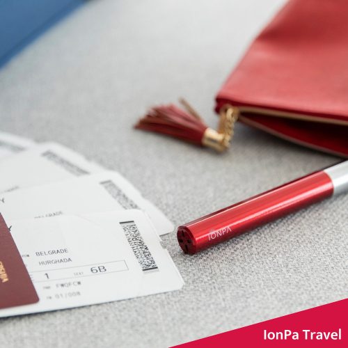 Ionickiss Ionpa Travel. Japán hordozható fogkefe (piros) 