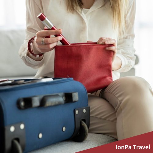 Ionickiss Ionpa Travel. Japán hordozható fogkefe (piros) 