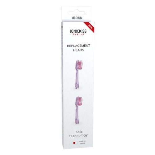 2db Ionic, Ionickiss fogkefe pótfej (medium, pink)