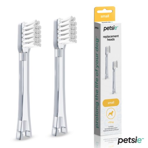 2db pótfej Petsie kutyafogkeféhez ( S méret -10kg)